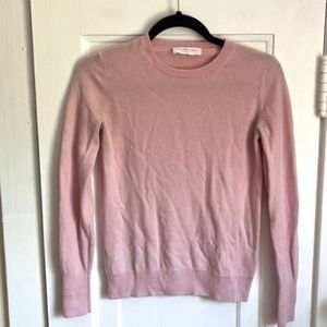 Everlane Pink Cashmere Crew